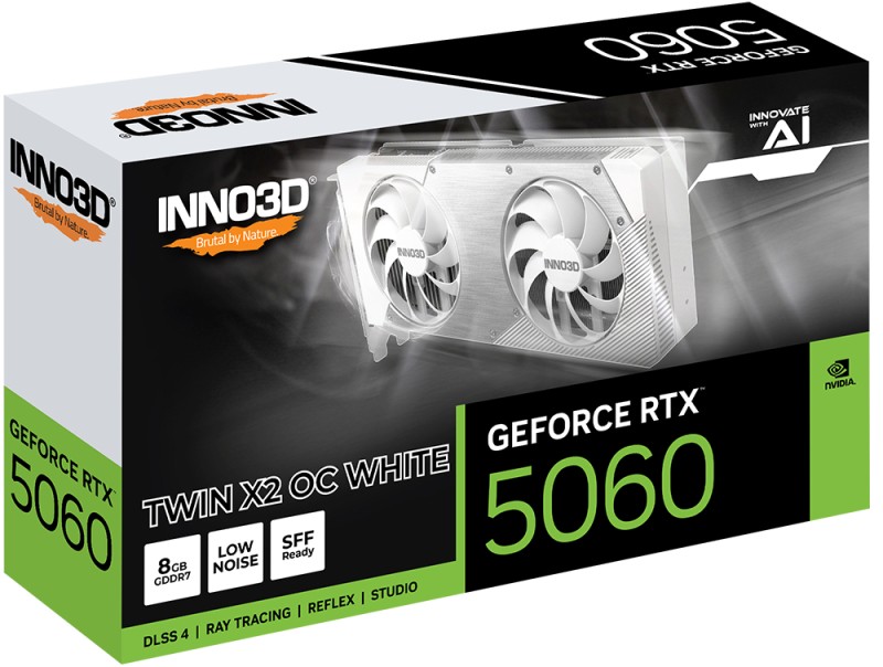Inno3D RTX5060 Twin X2 OC WHITE 8GB GDDR7 HDMI 3xDP