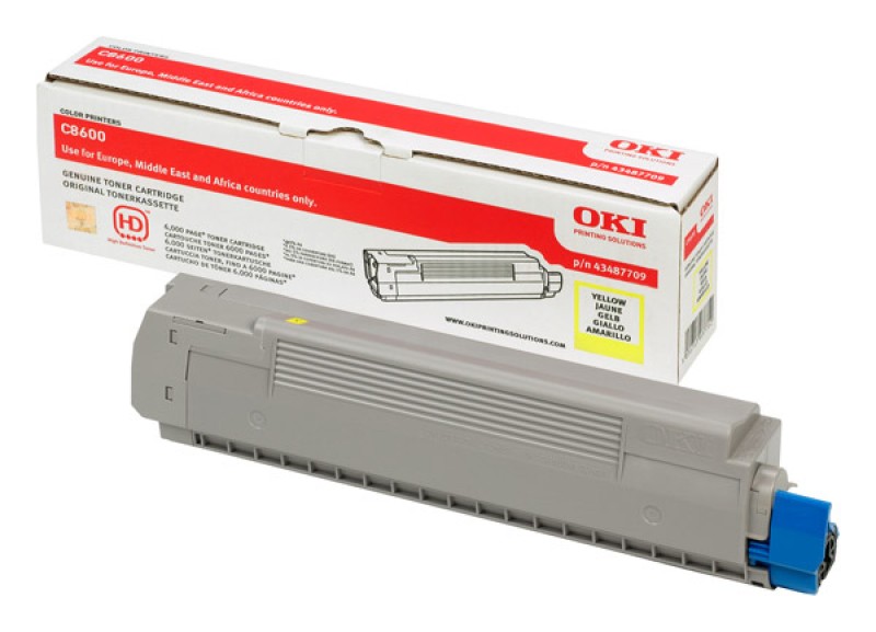 OKI ellow - original - toner cartridge
