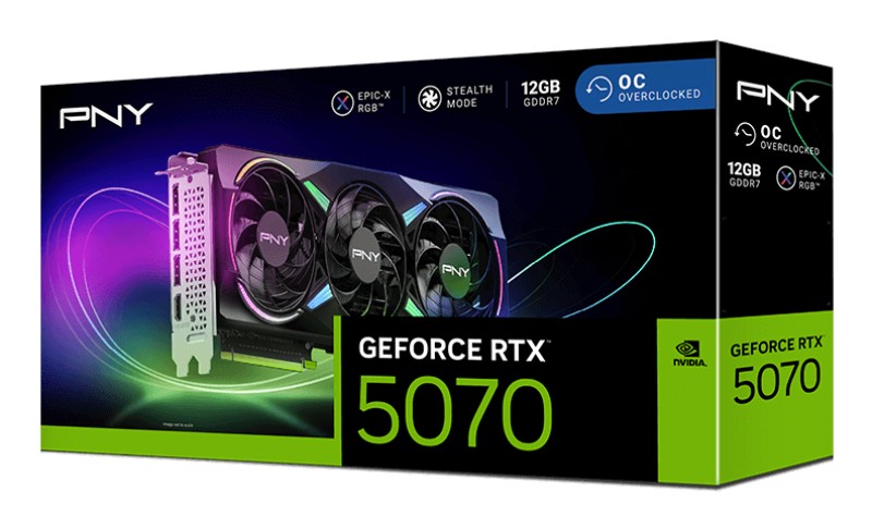 PNY GeForce RTX 5070 ARGB EPIC-X RGB OC