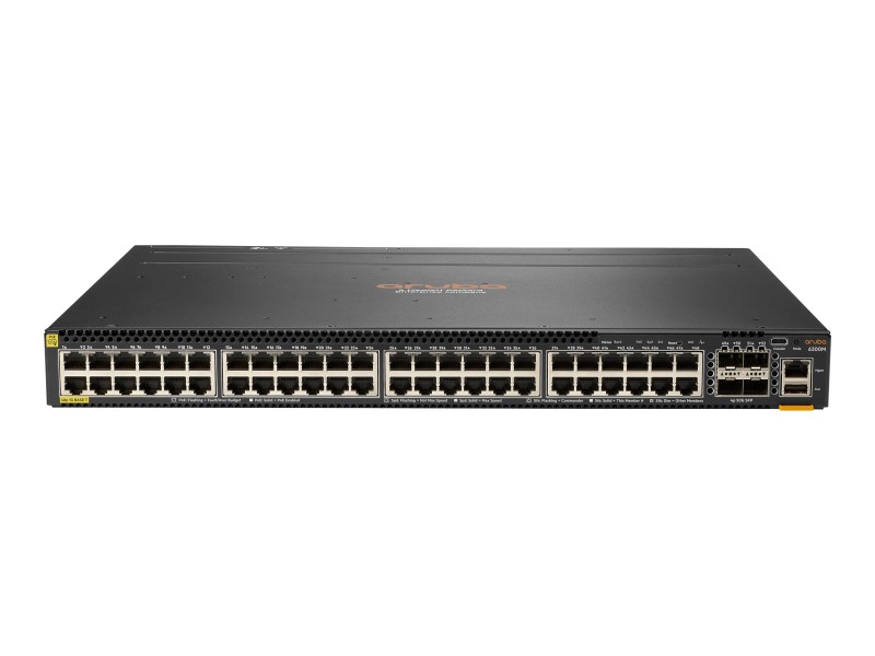 Aruba CX 6300M 48-port 1GbE Class 4 PoE and 4-port SFP56 Switch