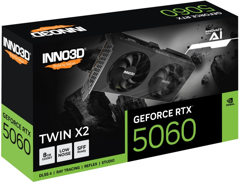 RTX 5060 8GB Inno 3D Twin X2 GDDR7 HDMI