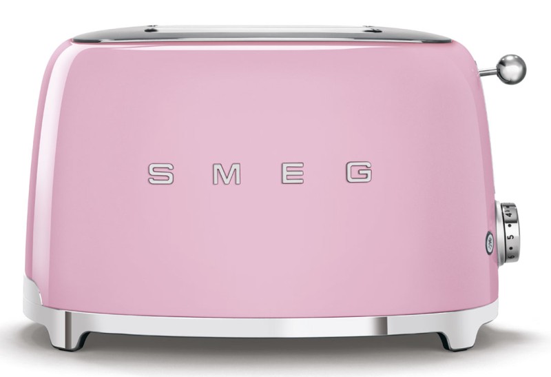 SMEG toaster TSF01PKEU (Pink), 2 slice(s), Pink, Stainless steel, Buttons, Stainless steel, 950 W