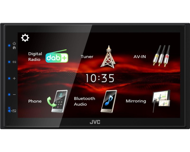 JVC KW-M180DBT car media receiver Black 180 W Bluetooth