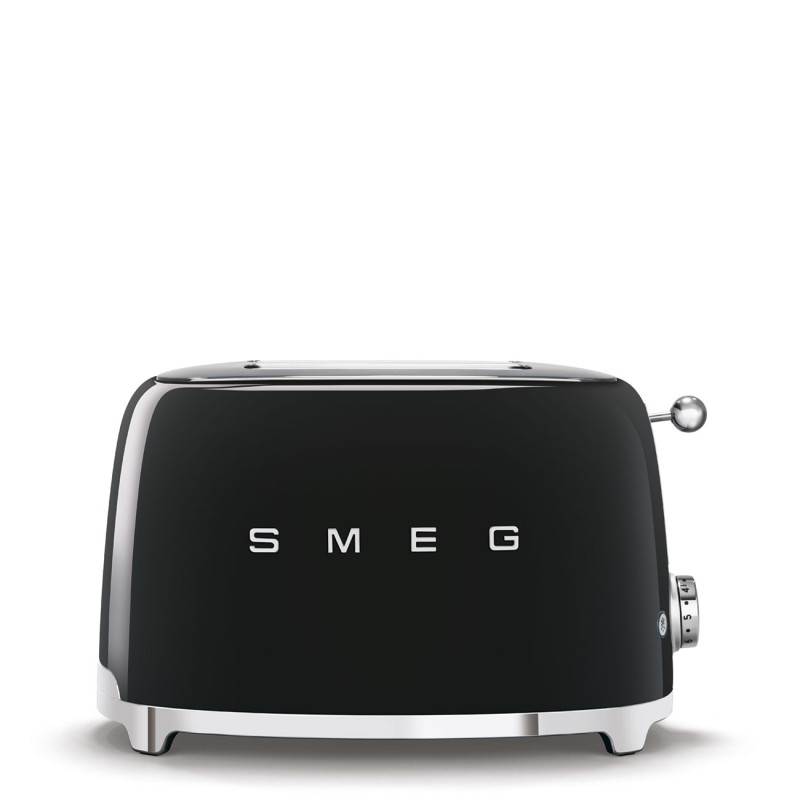 SMEG 50's Style Toaster TSF01BLEU Black, 2 slice(s), Black, Stainless steel, Buttons, Stainless steel, 950 W