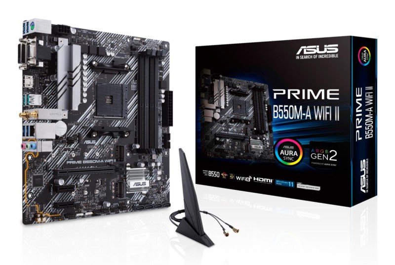 ASUS PRIME B550M-A WIFI II AMD B550 Socket AM4 micro ATX