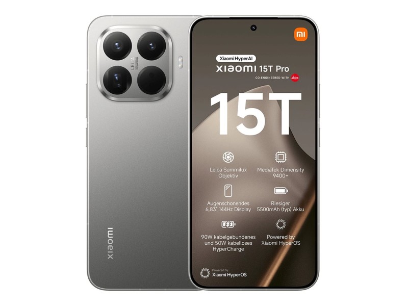 Xiaomi 15T Pro 5G Dual Sim 12GB RAM 512GB - Grey