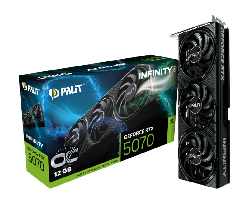RTX 5070 12GB Palit Infinity 3 OC GDDR7 3 Fan