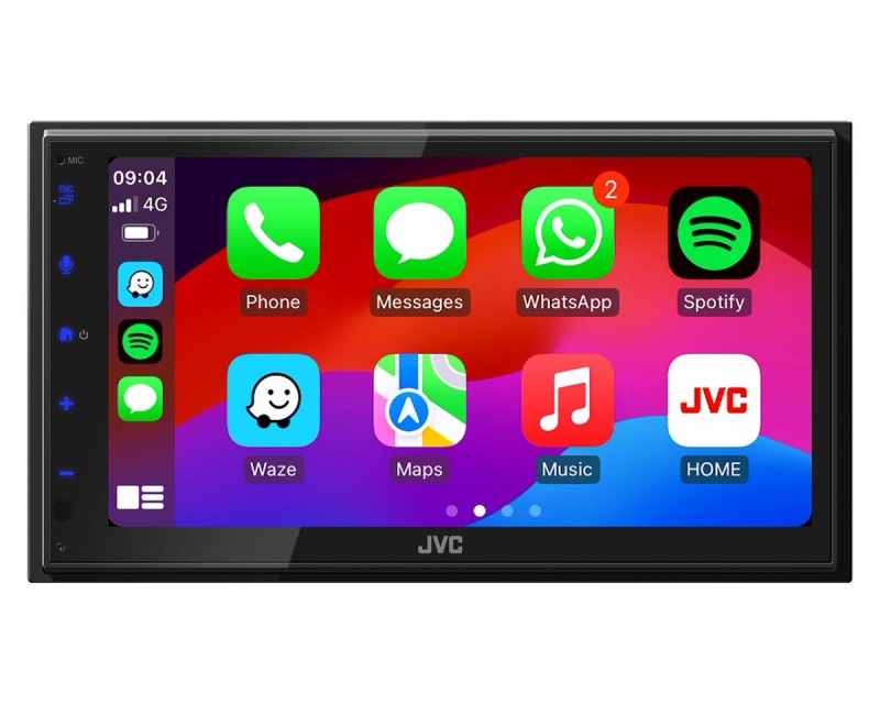 JVC KW-M695DBW car media receiver Black Wi-Fi 200 W Bluetooth
