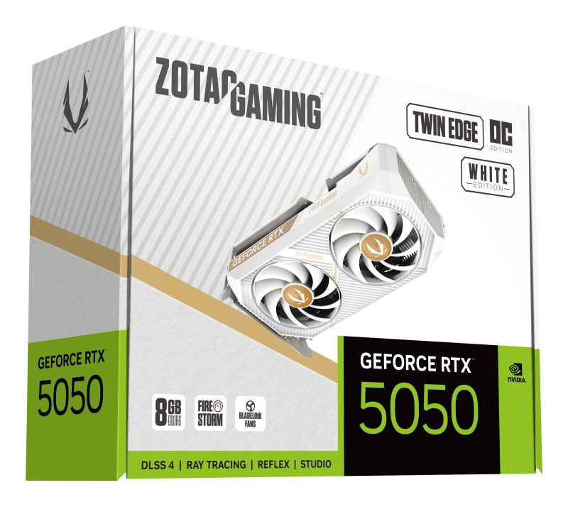 RTX 5050 8GB Zotac Twin Edge OC GDDR6 White