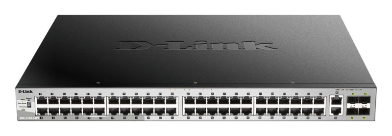 D-Link DGS-3130-54PS/E network switch Managed L3 Gigabit Ethernet (10/100/1000) Power over Ethernet (PoE) Grey