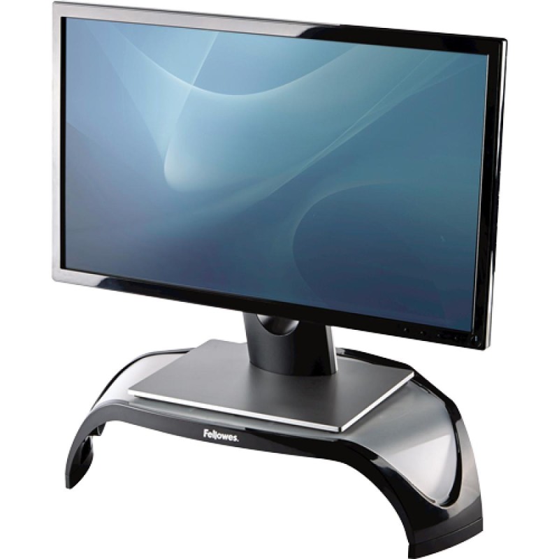 Fellowes Computer Monitor Stand with 3 Height Adjustments - Smart Suites Monitor Riser - Ergonomic Adjustable Monitor Stand for Computers - Max Weight 10KG/Max Size 21