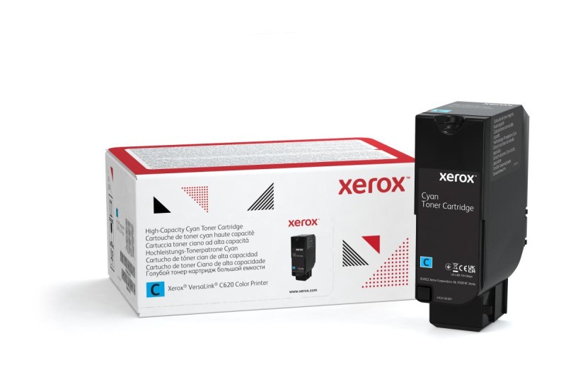 Xerox Genuine ® VersaLink® C620 Color Printer Cyan High capacity Toner Cartridge (12000 Pages) - 006R04625