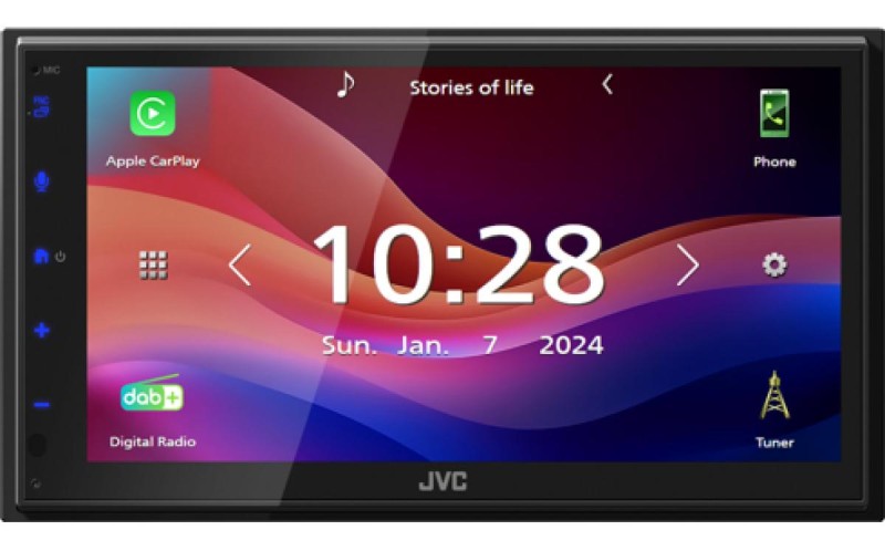 JVC KW-M595DBT car media receiver Black Wi-Fi 22 W Bluetooth