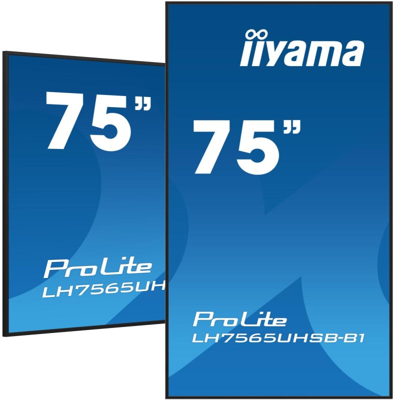 iiyama LH7565UHSB-B1 Signage Display Kiosk design 189.2 cm (74.5