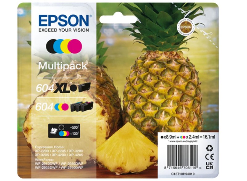 Epson Multipack 4-colours 604 XL Black/Std. CMY