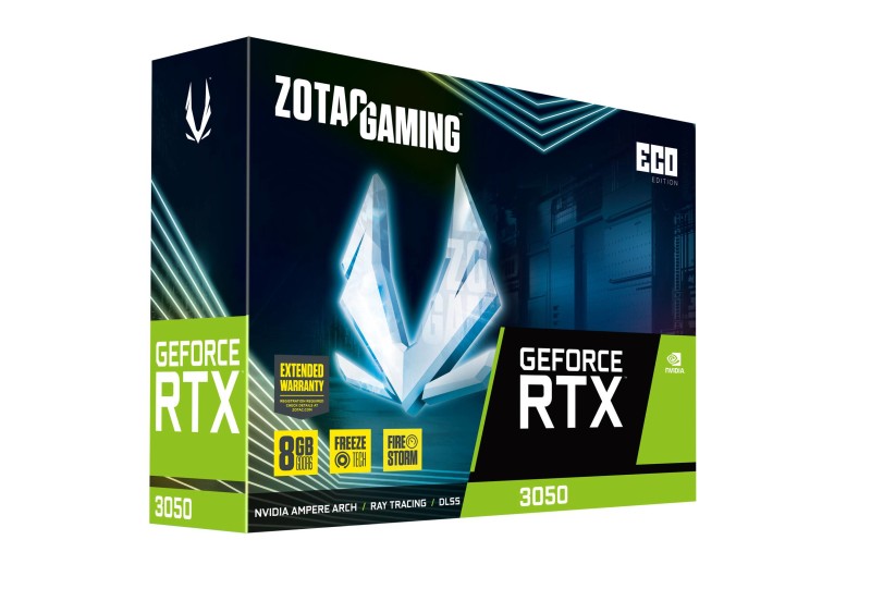 RTX 3050 8GB ZOTAC Gaming ECO GDDR6