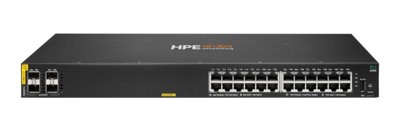HPE Aruba 6000 24G Class4 PoE 4SFP 370W Switch