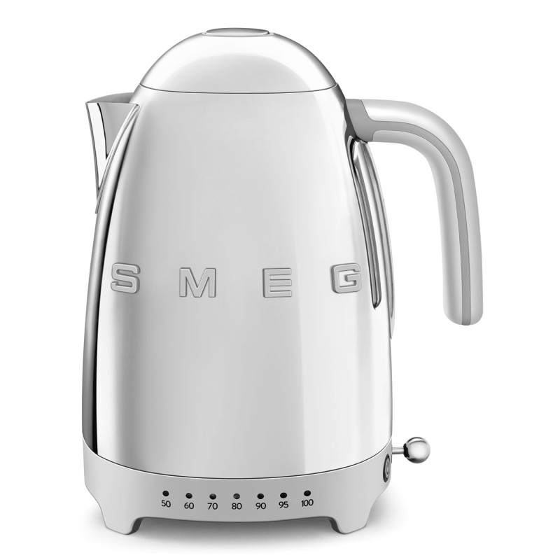 SMEG 50's Style Kettles KLF04SSEU Steel, 1.7 L, 2400 W, Stainless steel, Stainless steel, Adjustable thermostat, Water level indicator