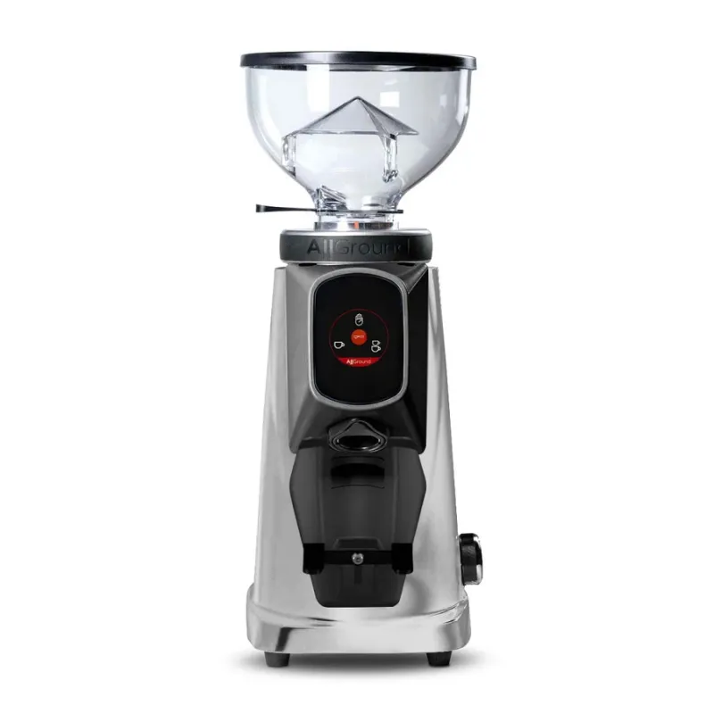 Fiorenzato AllGround Sense Kaffeemhle Silber & Schwarz, DARK-T Titan Mahlwerk
