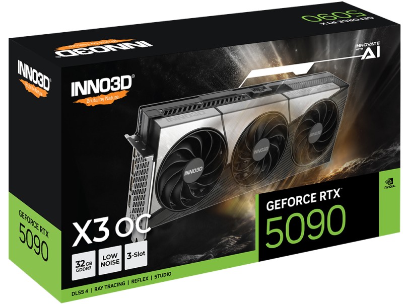 RTX 5090 32GB Inno 3D X3 OC GDDR7 3Fan
