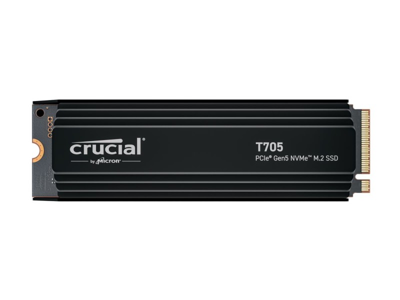 Crucial SSD T705 4TB PCie 5.0 NVMe w/Heatsink