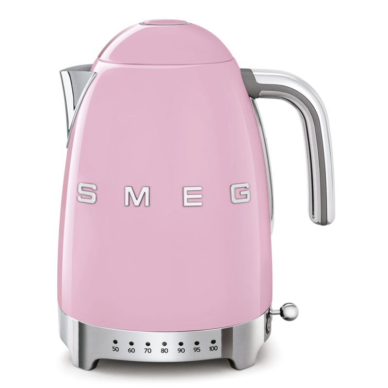 SMEG 50's Style Kettles KLF04PKEU Pink, 1.7 L, 2400 W, Pink, Stainless steel, Adjustable thermostat, Water level indicator