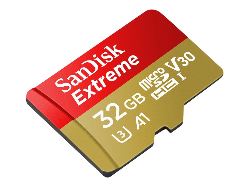SanDisk Extreme microSD  32GB + SD-adapt.
