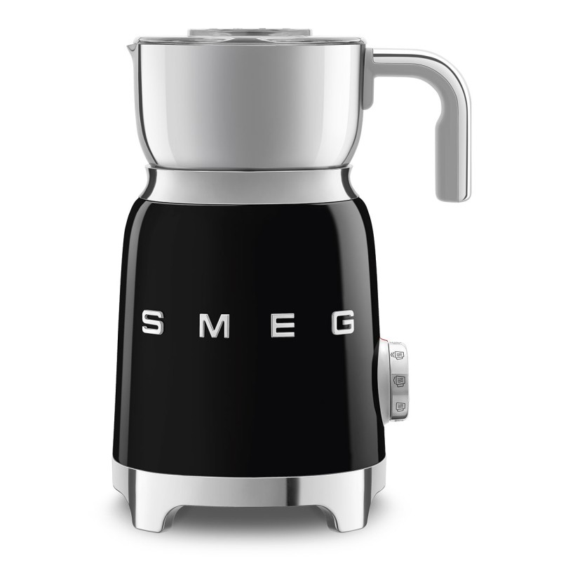 SMEG 50's Style MFF11BLEU Black, Automatic milk frother/warmer, Black, Stainless steel, 250 ml, 0.6 L, Hot & Cold