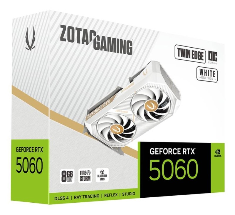 RTX 5060 8GB Zotac Twin Edge OC GDDR7 White
