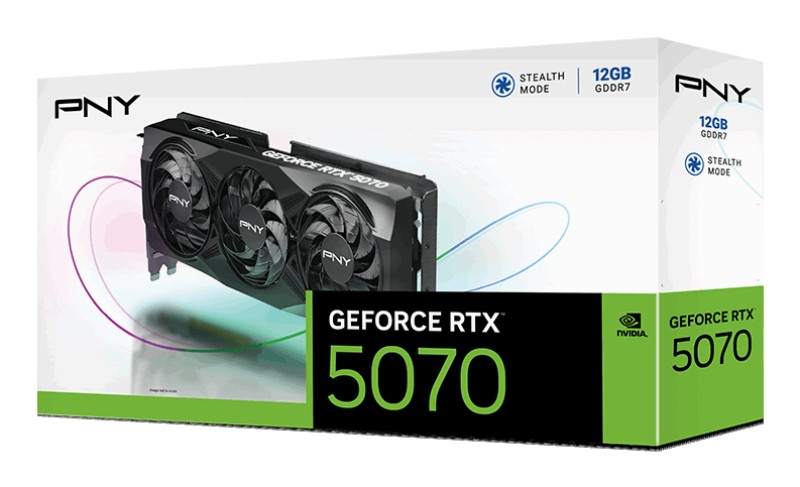 RTX 5070 12GB PNY Triple Fan GDDR7 3 Fan