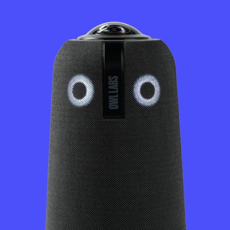 Owl Labs Meeting Owl 4+ 360-Degree, 4K Smart Video Conference Camera, Microphone and Speaker (Automatic Speaker Focus, Smart Zooming and Noise Equalising)