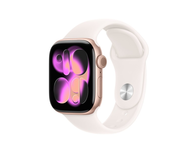 Apple Watch S11 Aluminium Cellular 42mm Rosegold (Sportarmband blassrosa) S/M