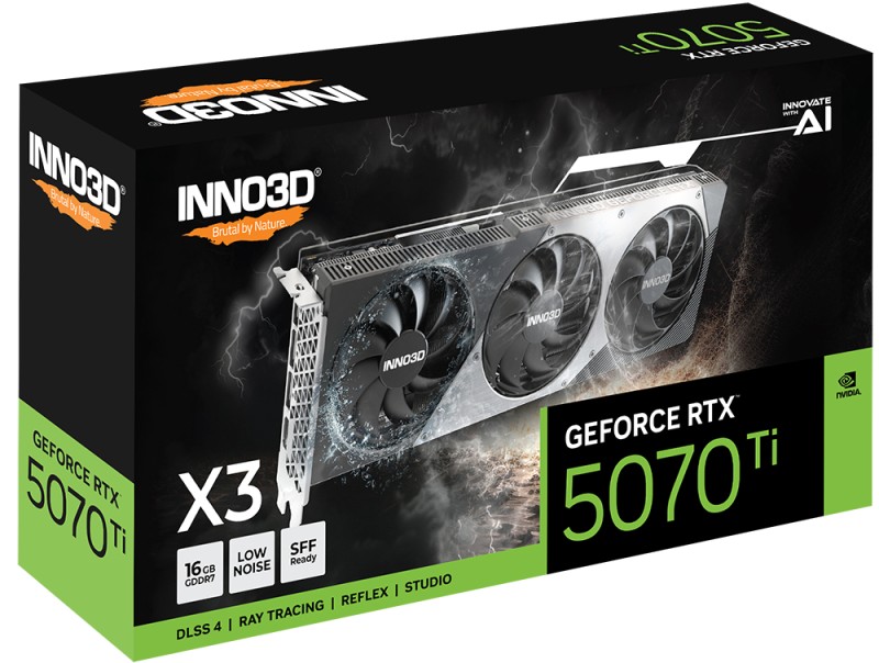 RTX 5070 Ti 16GB Inno3D X3 GDDR7 3Fan