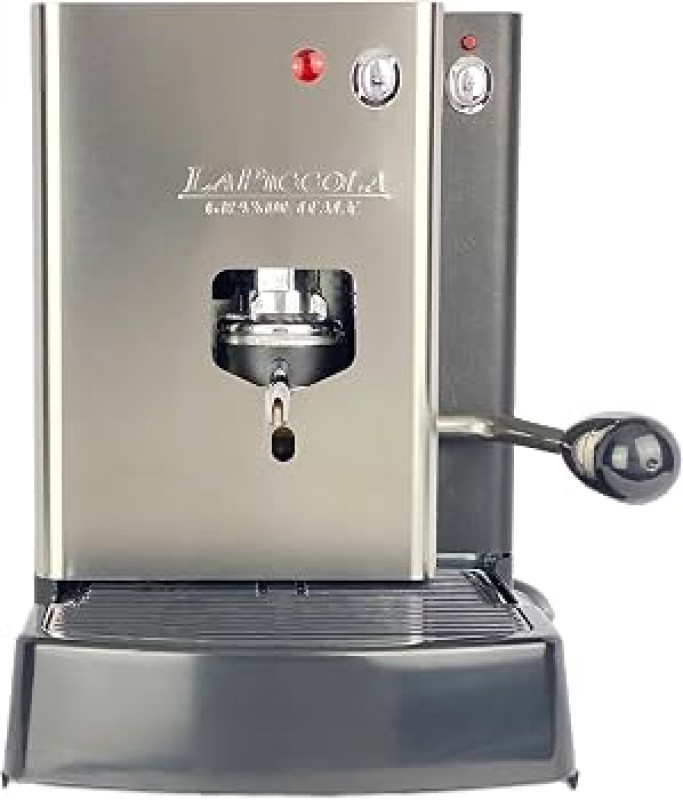 La Piccola Espressomaschine fr ESE-Pads Lucidatura Edelstahl hochglanzpoliert