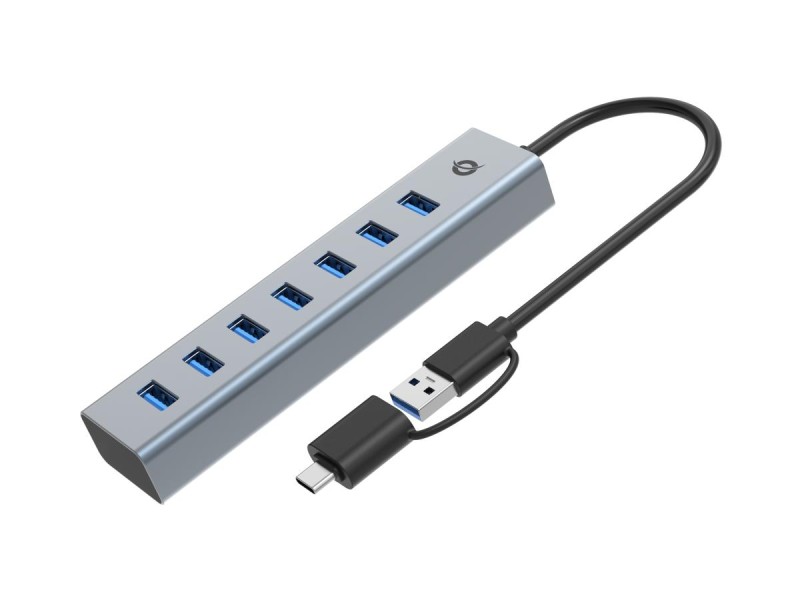 Conceptronic HUBBIES21G 7-Port USB 3.0 Hub, 5Gbps, USB-A x 7