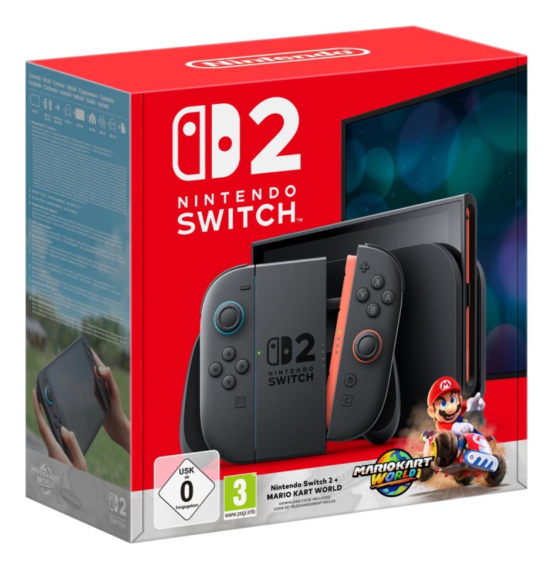 Nintendo Switch 2 + Mario Kart World portable game console 20.1 cm (7.9