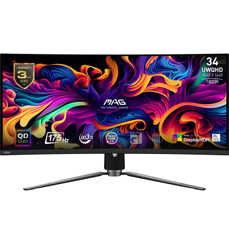 MSI MAG 341CQPDE QD-OLED computer monitor 86.4 cm (34