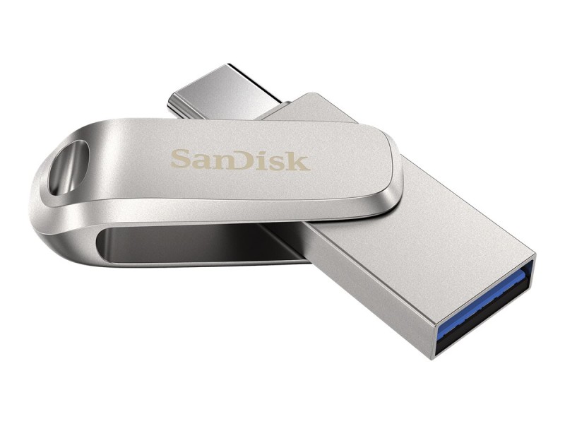 SanDisk Ultra Dual Drive Luxe USB 64GB Silver