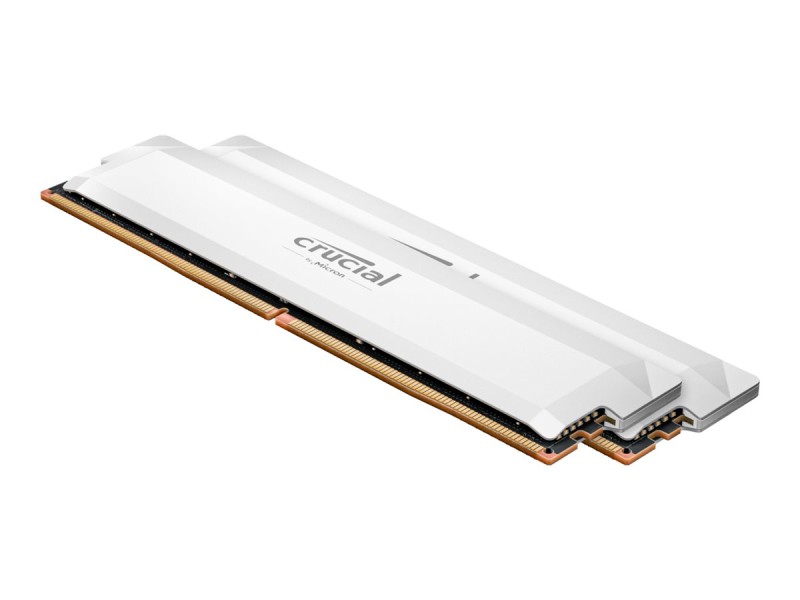 Crucial Pro DDR5-6000 64GB Kit (2x 32GB) OC Gaming White