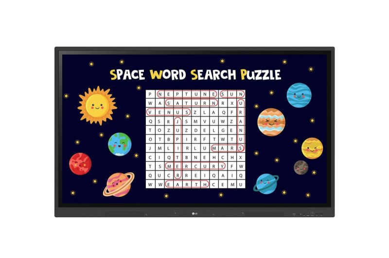 LG 65” IPS UHD Multi Touch CreateBoard™ with Android 11 OS, Wireless & Bluetooth, Built-in whiteboarding software