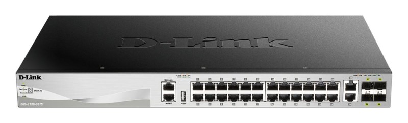 D-Link DGS-3130-30TS/E network switch Managed L3 Gigabit Ethernet (10/100/1000) Grey