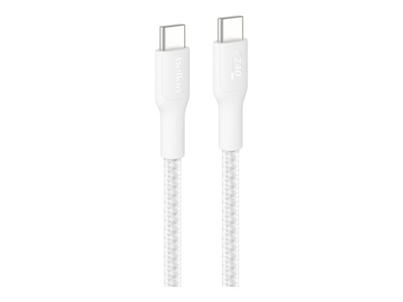 Belkin USB-C/USB-c Kabel 240W 3m geflochten, wei CAB025hq3MWH