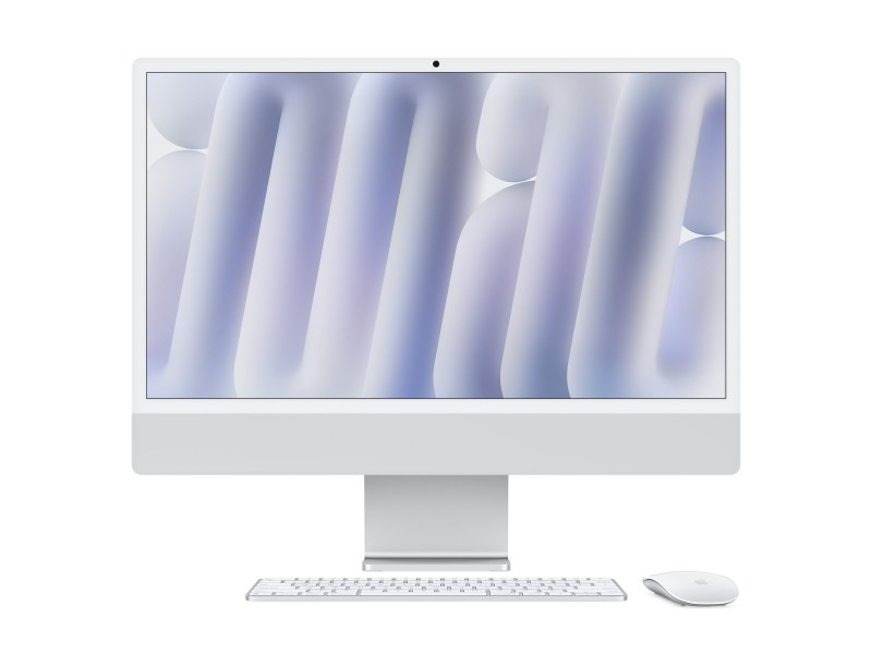 Apple 24-inch iMac with Retina 4.5K display: Apple M4 chip with 8-core CPU and 8-core GPU, 16GB, 256GB SSD - Silver