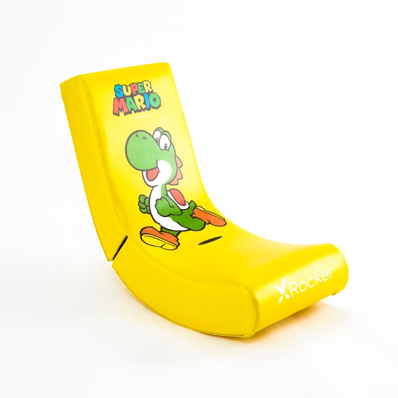X Rocker Video Rocker - Yoshi, Console gaming chair, Universal, Green, Yellow leather