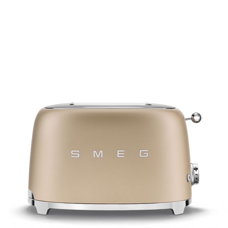 SMEG 50's Style Toaster TSF01CHMEU Champagne, 2 slice(s), Champagne, Stainless steel, Buttons, Stainless steel, 950 W