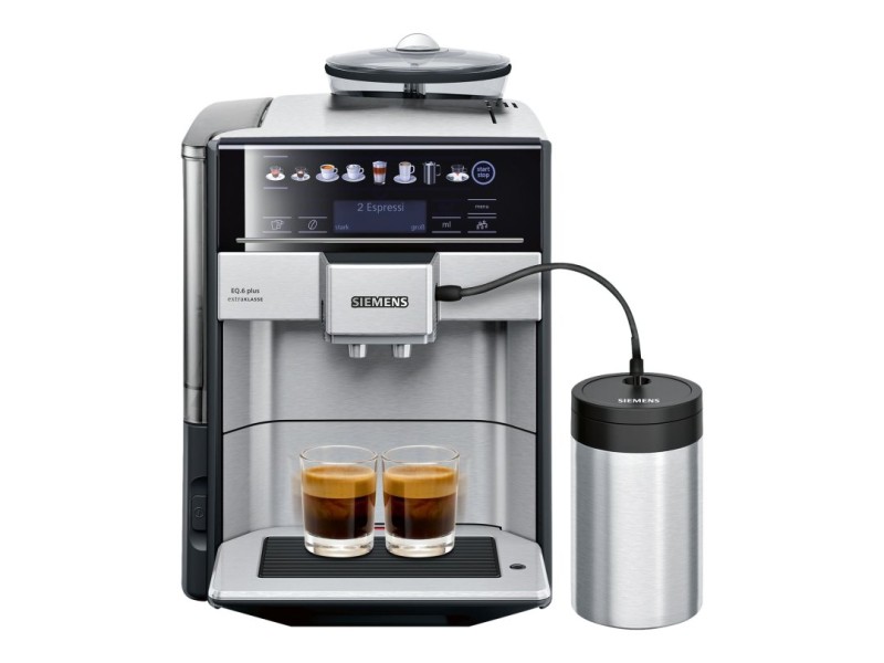 Siemens TE657F03DE EQ.6 plus extraKlasse Edelstahl Kaffeevollautoomat