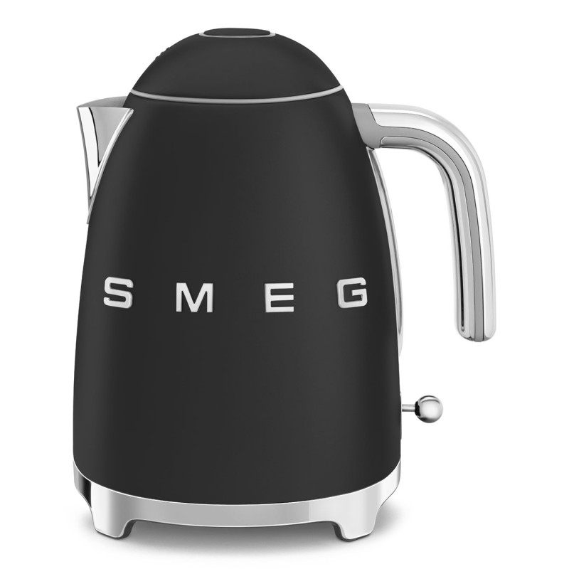 SMEG 50's Style Kettles KLF03BLMEU Black, 1.7 L, 2400 W, Black, Stainless steel, Water level indicator, Filtering