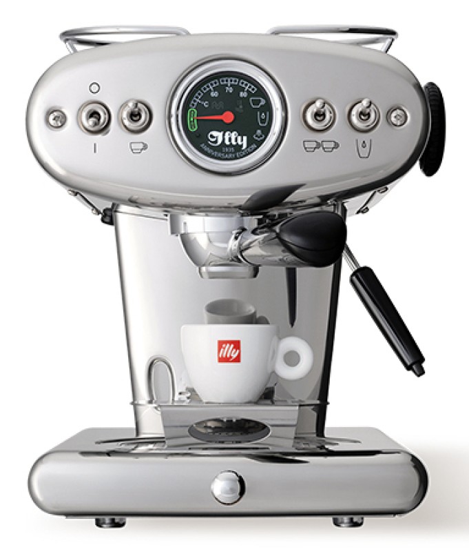 illy X1 Anniversary Maschine fr gemahlenen Kaffee und E.S.E.-Pads(Edelstahl)