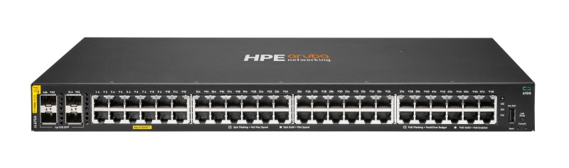 HPE Aruba Networking CX 6100 48G Class4 PoE 4SFP+ 370W Switch