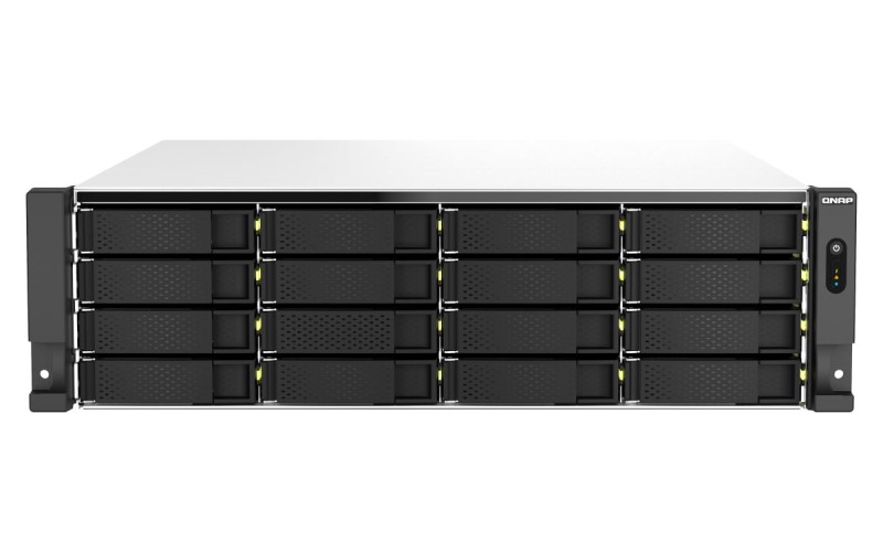 QNAP TS-H2287XU-RP NAS Rack (3U) Intel Xeon E E-2378 64 GB DDR4 0 TB QuTS hero Black, White